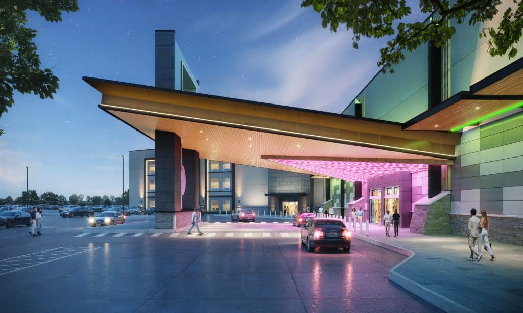 Coweta Casino Hotel Night View