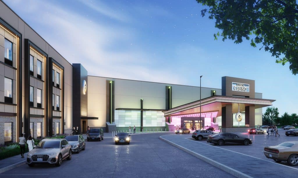 Coweta Casino Hotel Night View