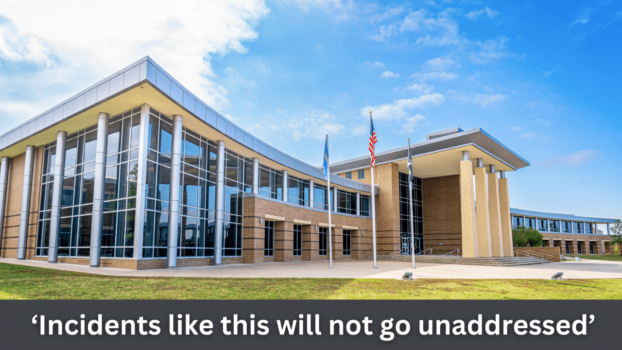 ‘Incidents like this will not go unaddressed’