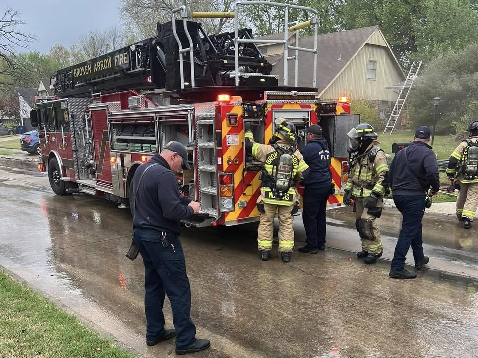 Broken Arrow Fire Department scene