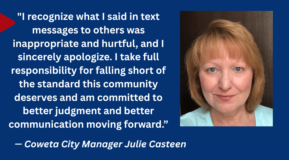 I recognize that what I said in text messages to others was inappropriate and hurtful and I sincerely apologize ” Casteen said “I take full responsibility for falling short of the standard this