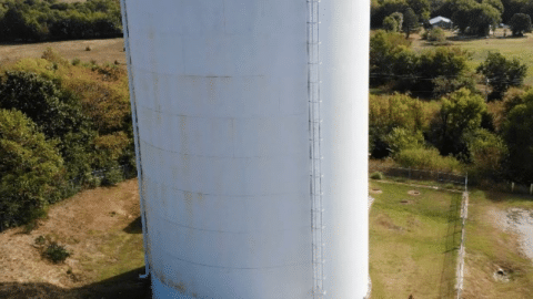 Skyview water tower in Coweta